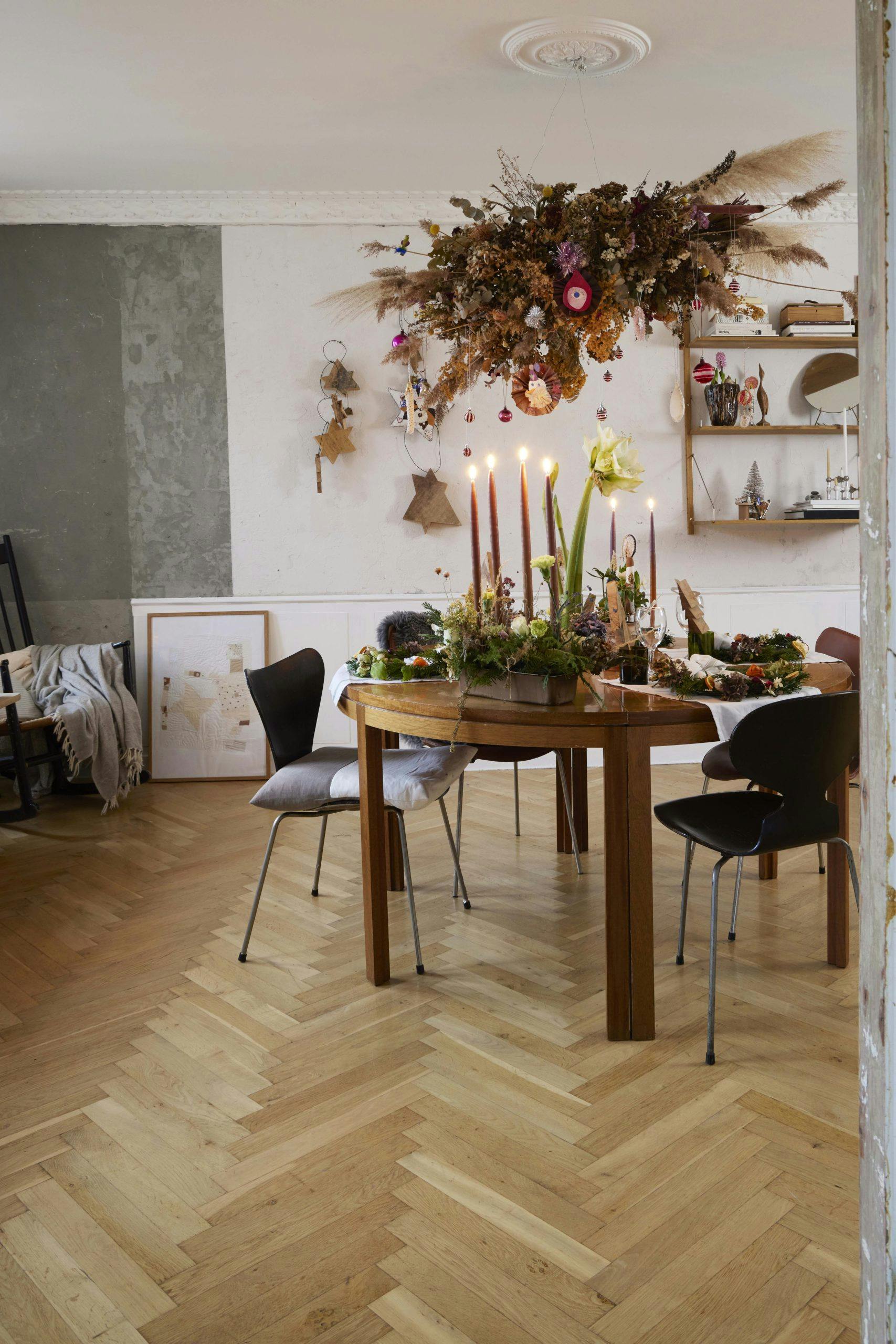 TineBrask231102 Spisestue julepyntet